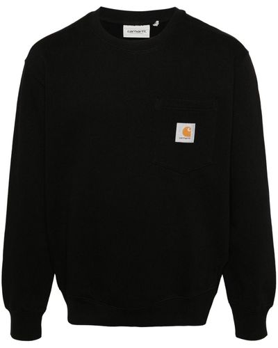 Carhartt Pocket Cotton Jersey Sweatshirt - Black