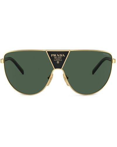 Prada Gafas de sol con montura oversize - Verde