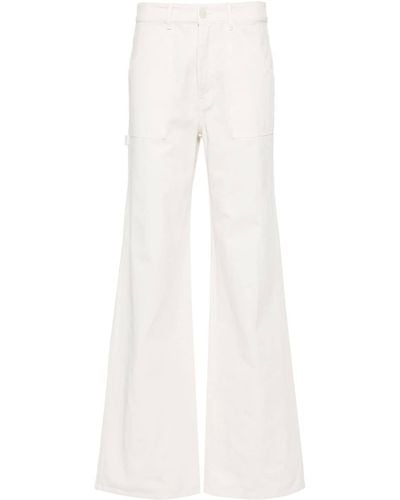 Nili Lotan Quentin High-rise Straight-leg Trousers - White
