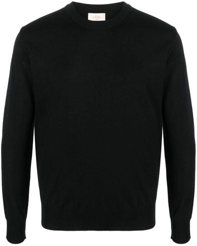 Altea Crew-neck Fine-knit Sweater - Black