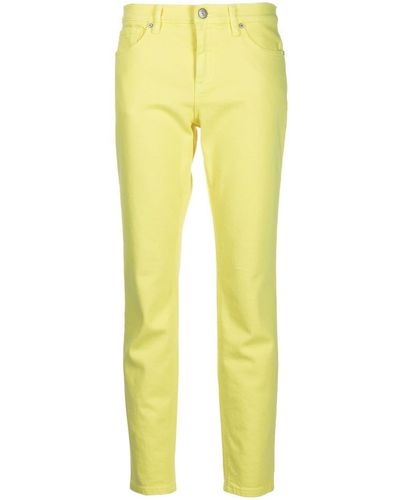 P.A.R.O.S.H. Jeans slim a vita alta - Giallo