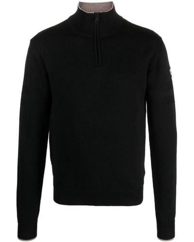 Rossignol Zip-up Merino Sweater - Black