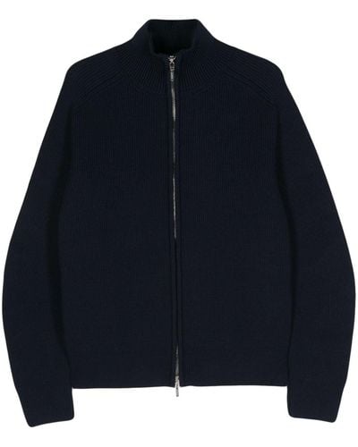 Jacquemus Le Cardigan Zippé Knitted Jacket - Blue