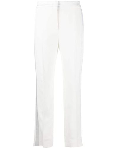 Ermanno Scervino High-waisted Tapered Trousers - White