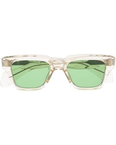 Jacques Marie Mage Sonnenbrille mit transparentem Gestell - Grün