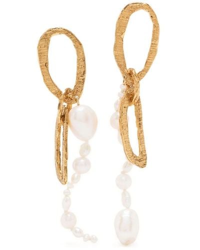 Loveness Lee Aris pearl-embellished earrings - Blanco