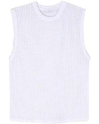 IRO Barae Open-knit Tank Top - White