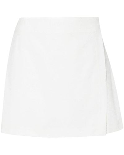Chloé Short en coton Hose à design superposé - Blanc