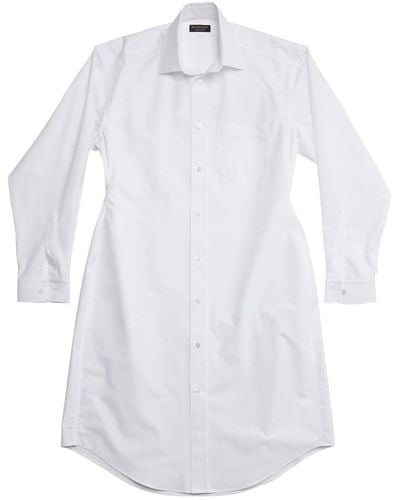 Balenciaga Klassisches Hemdkleid - Weiß