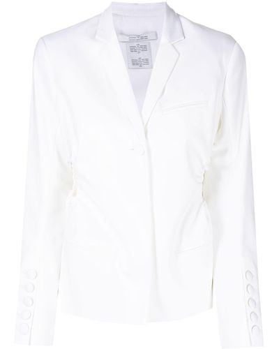 ROKH Cut Out Tailored Blazer - White