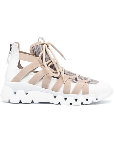 Fabiana Filippi Chunky Lace-front Sneakers - Natural