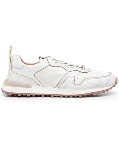 Buttero Lace-up Calf-leather Trainers - White