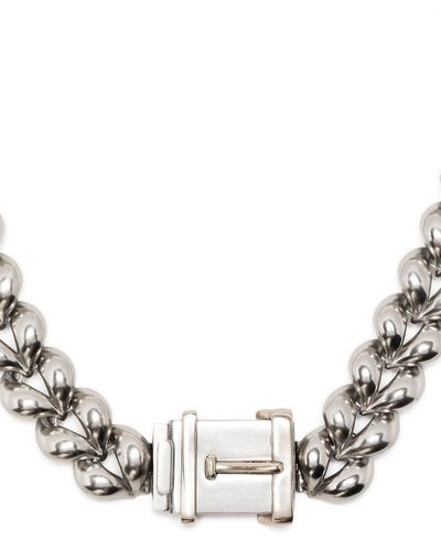 Ports 1961 Padlock-detail Curb Chain Necklace - Natural