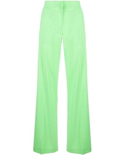 MSGM High-waisted Trousers - Green