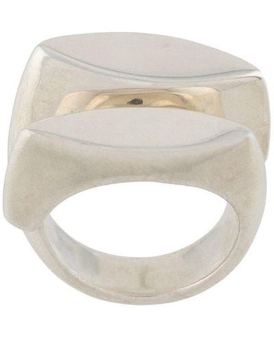 Annelise Michelson Sterling Silver Signet Ring - Metallic