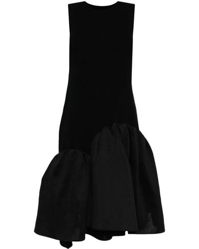 JNBY アシンメトリー パッチワーク ドレス - ブラック