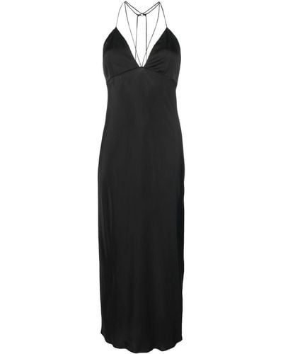 Calvin Klein Strap-detail Slip Dress - Black