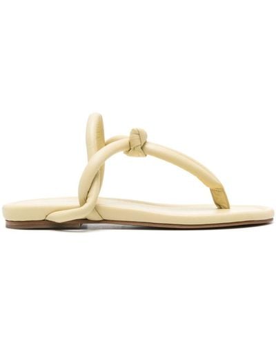 Fabiana Filippi Padded Thong-strap Sandals - Natural