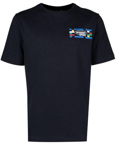 Missoni T-shirt à logo imprimé - Noir