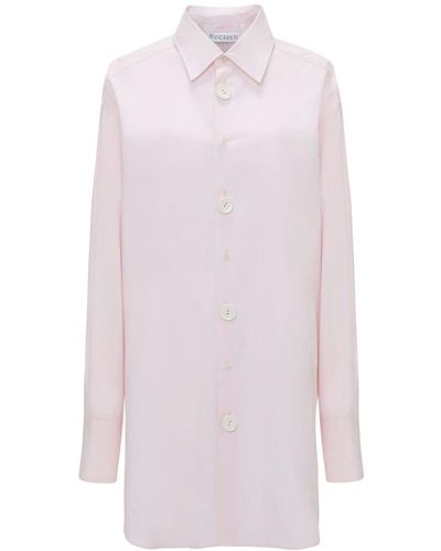 JW Anderson Long-Sleeve Cotton Shirt - White