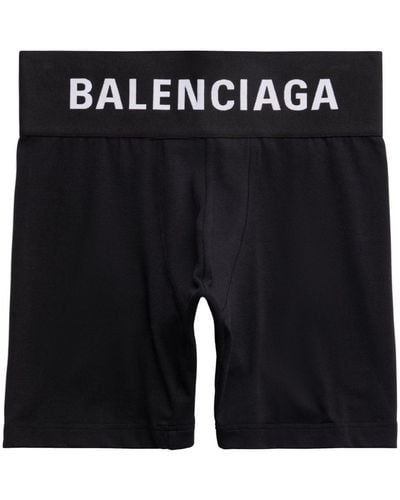 Balenciaga Bóxeres con logo en la cinturilla - Negro