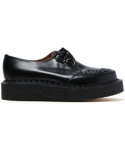 George Cox Skipton Leather Derby Shoes - Black