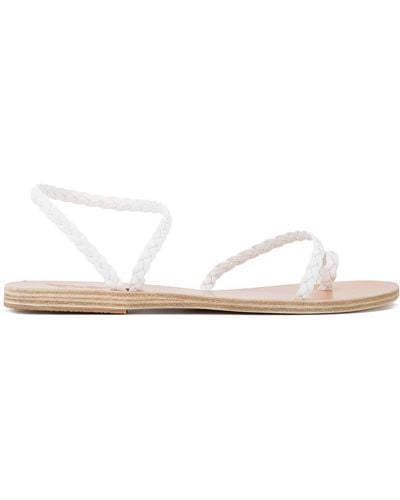 Ancient Greek Sandals Braided Eleftheria strappy sandals - Blanco