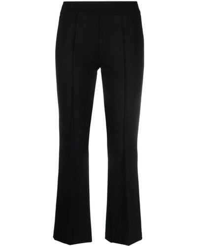 Blanca Vita Straight-leg Cropped Trousers - Black