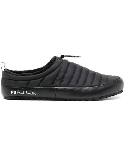 PS by Paul Smith Larsen Quilted Mule Slippers - Black