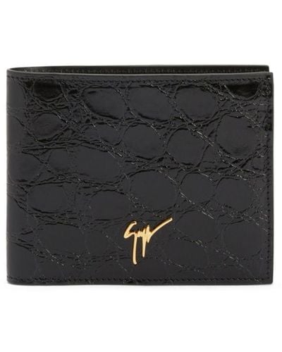 Giuseppe Zanotti Albert Bi-fold Leather Wallet - Black