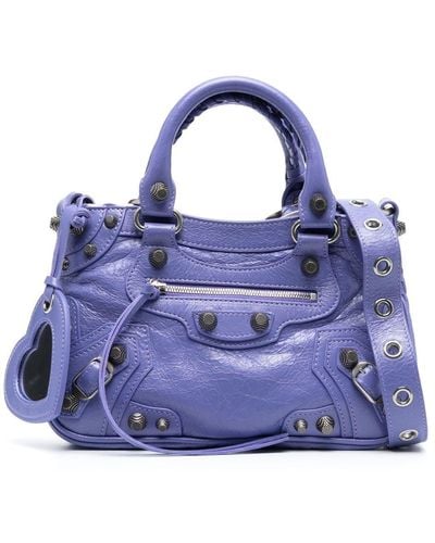 Balenciaga Petit sac cabas Neo Cagole - Bleu