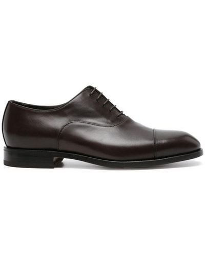SCAROSSO Salvatore Leather Oxford Shoes - Brown