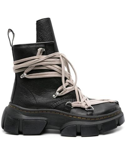Dr. Martens X Rick Owens 1460 Leather Ankle Boots - Black