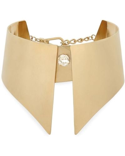 Dolce & Gabbana Embellished Collar Chocker-necklace - Natural