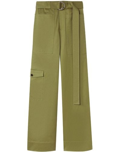 Proenza Schouler Belted-waist Cargo Pants - Green