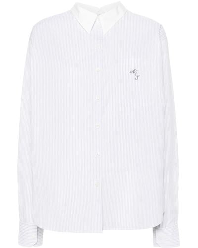 Acne Studios Contrasting-collar Shirt - White