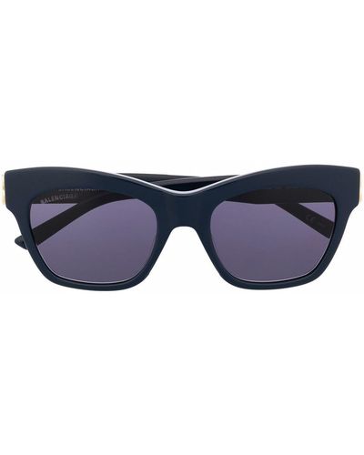 Balenciaga Cat-eye Tinted Sunglasses - Blue