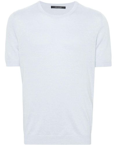 Tagliatore Josh Fine-knit T-shirt - White