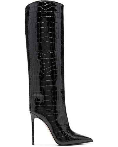 Le Silla Stiefel mit spitzer Kappe 120mm - Schwarz