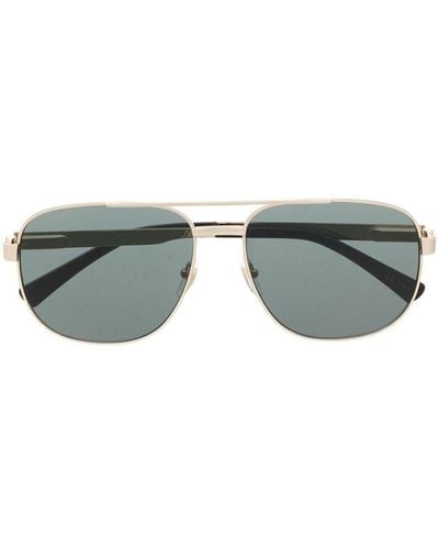 Gucci Pilot-frame Tinted Sunglasses - Grey