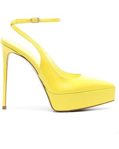 Le Silla Zapatos Uma con tacón de 140 mm - Amarillo