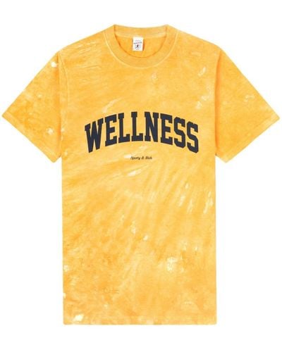 Sporty & Rich T-shirt Wellness Ivy - Giallo