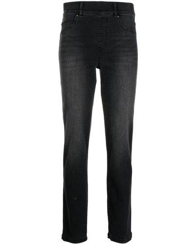 Spanx High-rise Slim-cut Jeans - Black