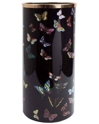 Fornasetti Farfalle Umbrella Stand - Black