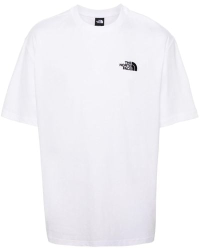 The North Face Logo-embroidered Cotton T-shirt - White