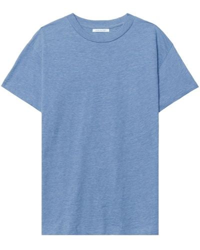 John Elliott Crew-neck Organic-cotton T-shirt - Blue
