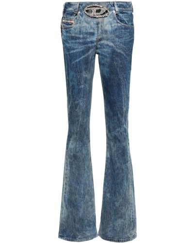 DIESEL Flared Jeans - Blauw