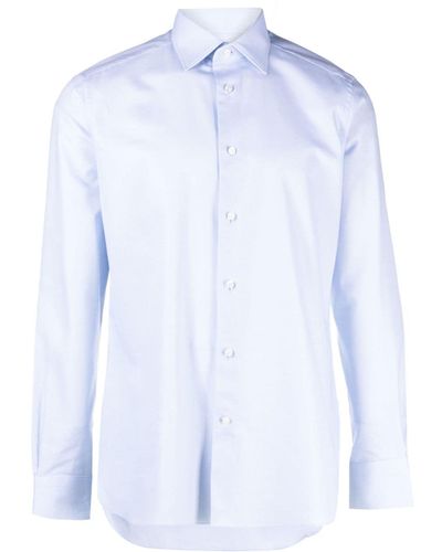 Zegna Overhemd Met Klassieke Kraag - Blauw