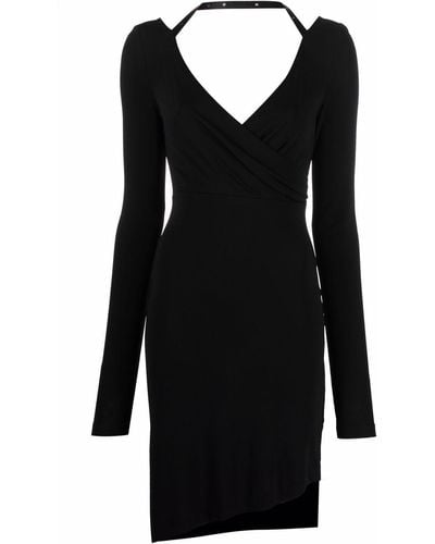 Off-White c/o Virgil Abloh Halterneck-strap Asymmetric Dress - Black