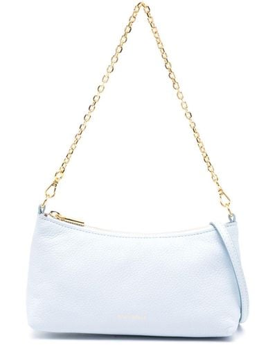 Coccinelle Aura Leather Cross Body Bag - White